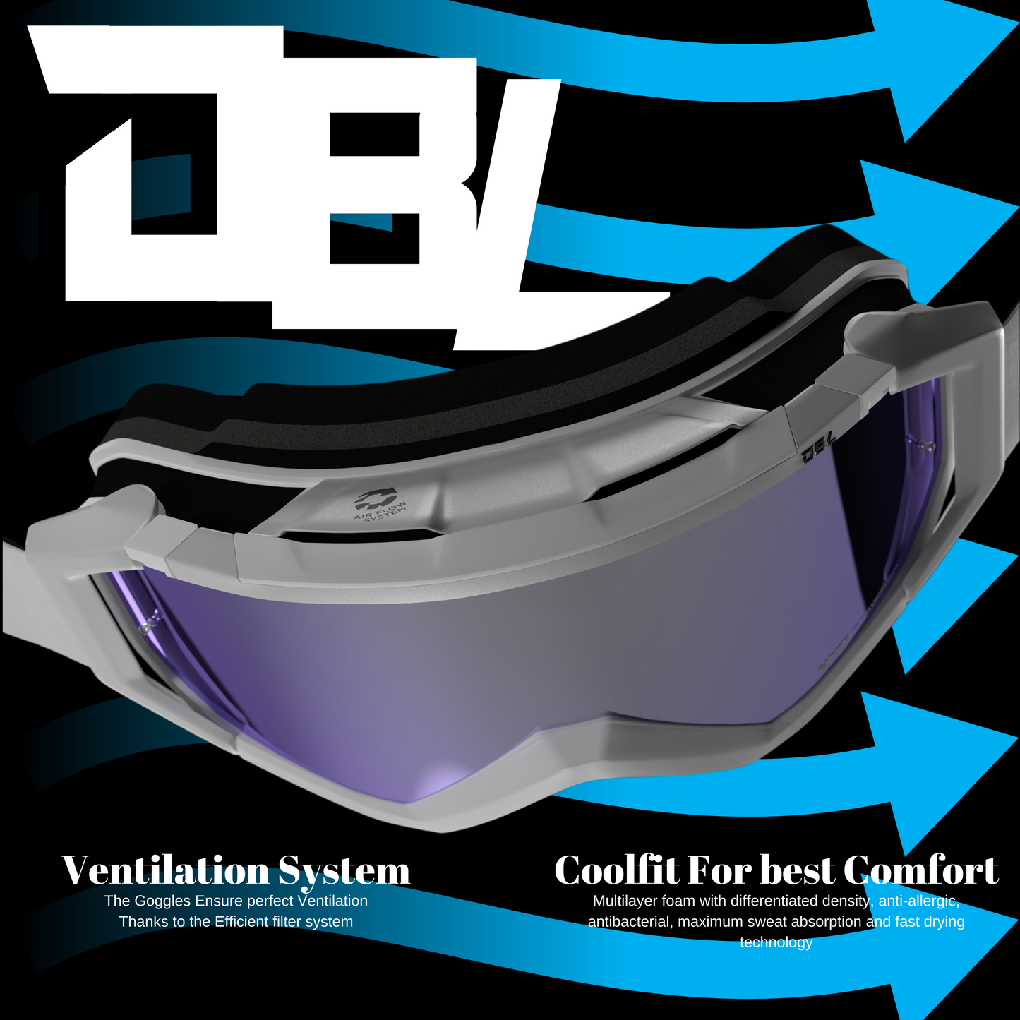 DBL Reflex MX Goggles Red